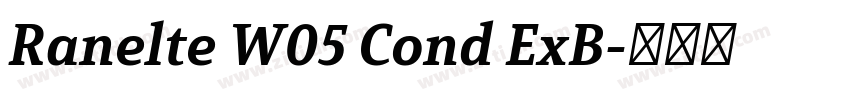 Ranelte W05 Cond ExB字体转换